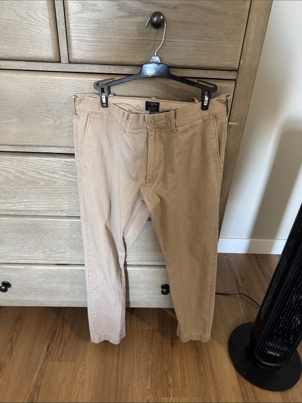 J. Crew Men's Khaki Straight-Leg Chinos
